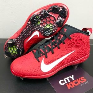 Nike Force Zoom Trout 5 Red Baseball Metal Cleats